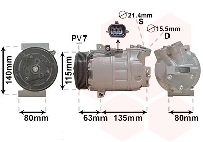 VAN WEZEL Kompressor,kliimaseade 4300K486